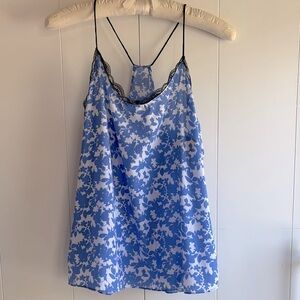NY &Co Blue Floral Camisole Top size S